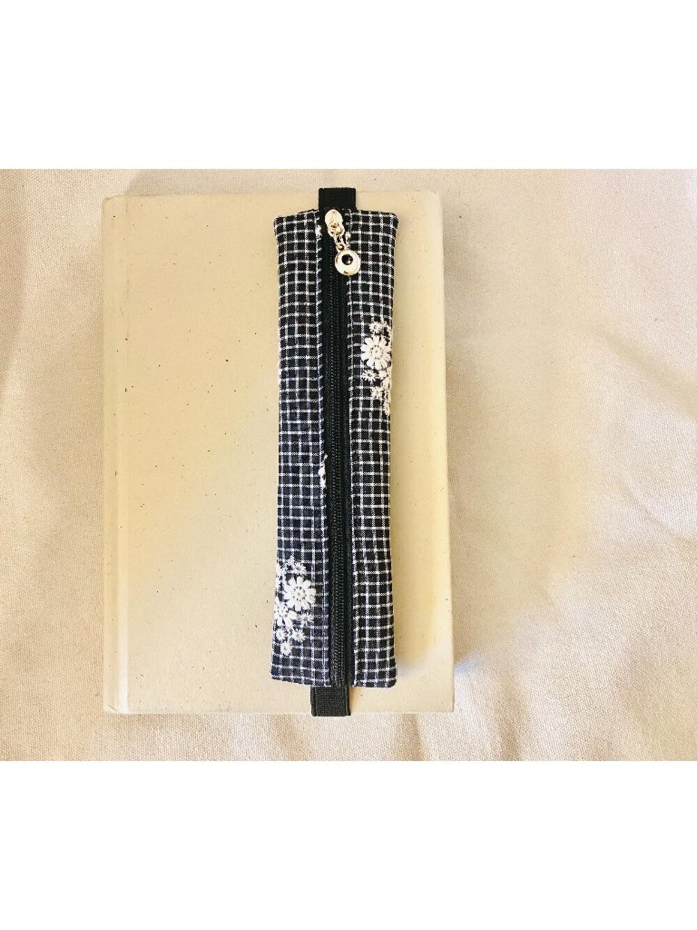 Embroidery Elastic Pen Holder Bookmark: Journal Planner / bible / sketchbook